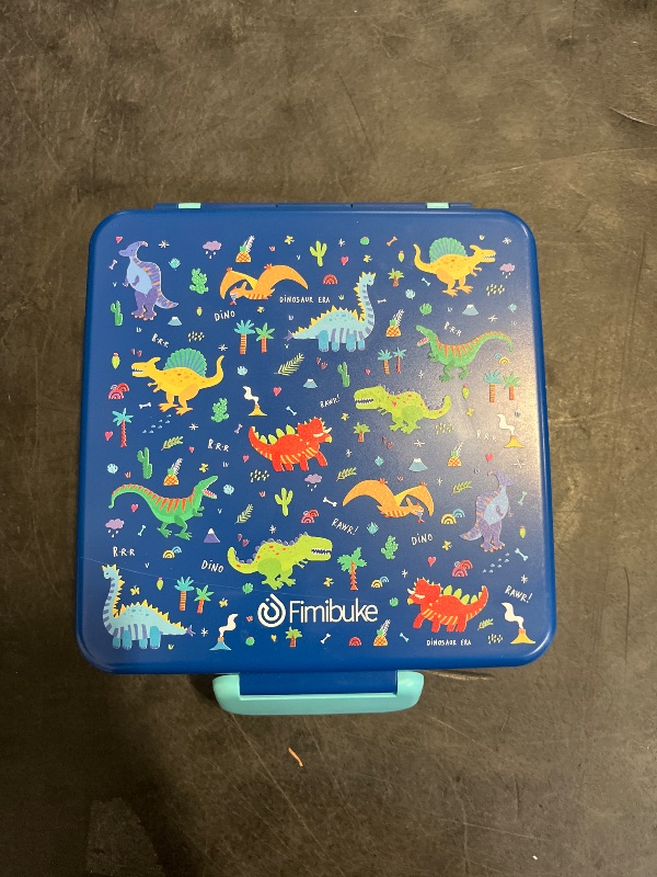 Photo 1 of Fimibuke Bento Lunch Box for Kids, Leak Proof Toddler Bento Box with 4 Compartments BPA Free Dishwasher Safe Lunch Container with Utensils, Ideal Portion Sizes for Ages 3-12 Girls Boys for School