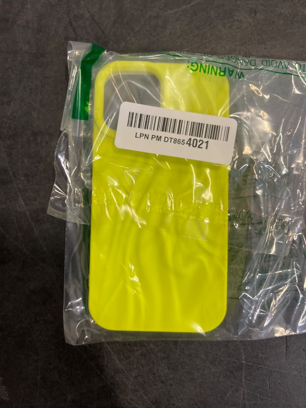 Photo 1 of Caseative for iPhone 12 Pro Case,Pleated Water Ripple Chrome Wave Pattern Soft Phone Case (M Yellow)