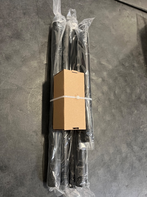 Photo 1 of YNL Black Shower Curtain Rod 32-80 Inch(2.7-6.6ft), Non-Slip, Never Rust, Stainless Steel No Drill Spring Tension Shower Rod, Telescoping Curtain Rod for Bathroom Window Living Room