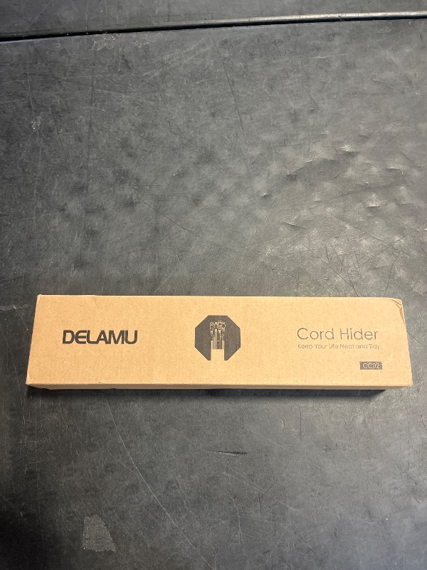 Photo 1 of Delamu Cord Hider, 94.5in Cord Covers for Wires on Wall, Large Cable Hider Wire Covers for Cords, Wire Hiders for TV on Wall, Easy Set up Cable Cover Cable Management Kit, 6X W1.18 H0.67in, White