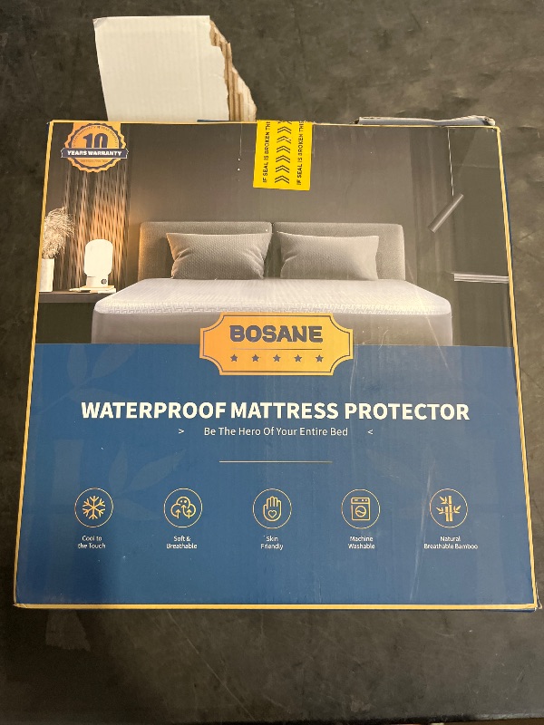 Photo 1 of Premium 100% Waterproof King Mattress Protector Breathable Cooling 3D Air Fabric Cover Smooth Soft Hypoallergenic Noiseless Bed Cover Machine Washable Vinyl Free, 8-21'' Deep Pocket
