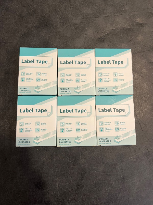 Photo 1 of Vixic Label Maker Tape BZ Tapes Color for D210S H1100 D480BT P780BT E1000 P3200 Label Makers Compatible with Brother TZe TZ Tape 12mm 0.47 Laminated for P Touch PT-D210 PT-H110 PT-D220 PTD610BT,6-Pack