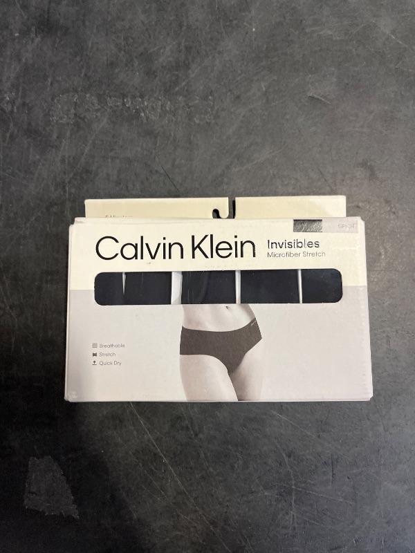 Photo 1 of Calvin Klein Women's Invisibles Seamless Hipster Panties, 5 Pack, Black, Small