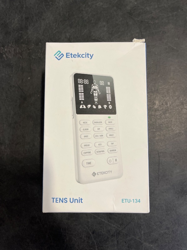 Photo 1 of Etekcity FSA HSA Store Eligible 4-Output TENS Unit, Muscle Stimulator Machine for Pain Relief Physical Therapy, Back, Nerve, Sciatica, Neck, Shoulder,Period Cramp Relaxer,Rechargeable Electric Device
