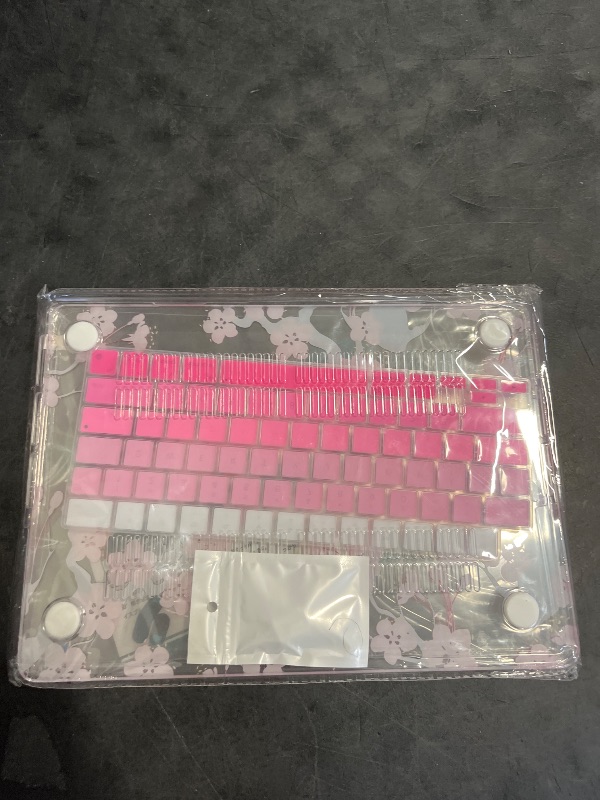 Photo 1 of CISSOOK Cherry Blossoms Hard Shell Case for MacBook Pro 14 inch M4 A3112 A3185 A3401 M3 A2992 A2918 M2 A2779 M1 A2442 2021-2024, Cherry Floral Cover with Keyboard Cover for 2021 2024 M1-M4 Pro 14.2”