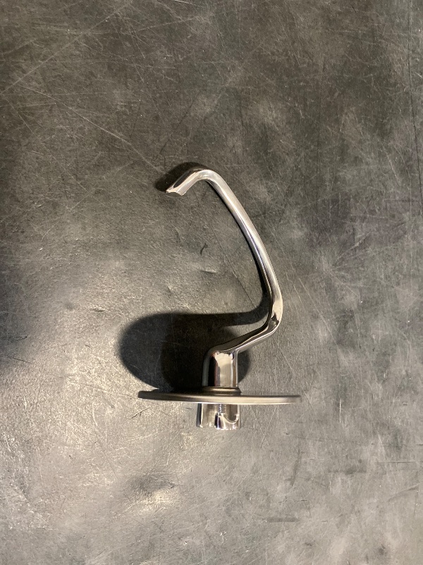 Photo 1 of FavorKit Dough Hook for KitchenAid Tilt-head and 4.5-5.0 Quart Mixers, Polished Stainless Steel Dishwasher Safe Kneading Attachment for Bread,Pasta, Pizza...