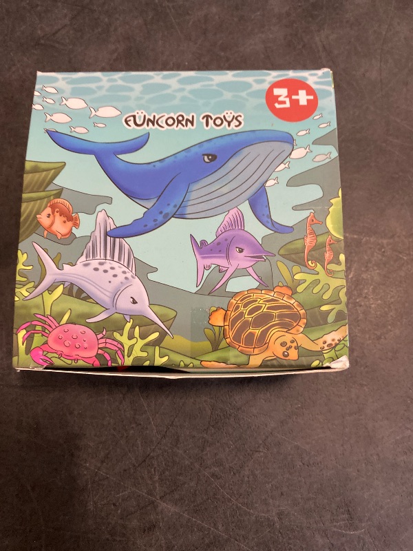 Photo 1 of Funcorn Toys Ocean Sea Animal, 52 Pack Assorted Mini Vinyl Plastic Animal Toy Set, Realistic Under The Sea Life Figure Bath Toy for Child Educational Party Cake Cupcake Topper,Valentines Day Gift