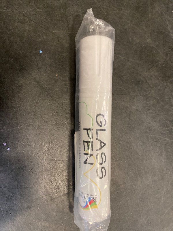 Photo 1 of Glass Pen Window Marker: Liquid Chalk Markers for Glass, Car Marker or Mirror Pen with Washable Paint - Graduation Car Windows, Storefront Window, Wedding, Parade, Party & Holiday (White, Jumbo Tip)