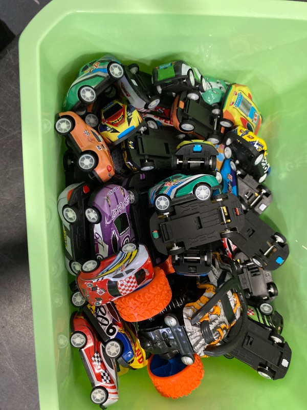 Photo 1 of SevenQ Toy Cars for Kids Ages 4-8, 56Pcs Monster Truck Toys Pull Back Cars with Storage Box, Race Cars Party Favors for Toddler Toys Pinata Goodie Bag Stuffers Christmas Treasure Box Classroom Prizes