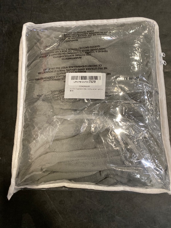Photo 1 of Electric Heated Blanket 72"x84" Full Size with 4 Heating Levels and 10 Hours Auto-Off Large Oversized Heating Blanket with Soft Plush Fabric for Bedding - Gray