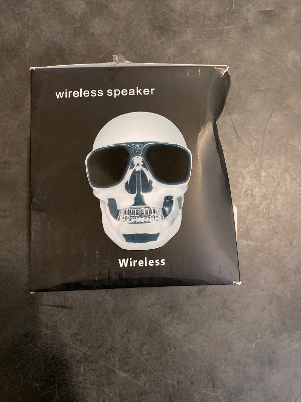 Photo 1 of VIGROS Skull Speaker, Portable Bluetooth Speakers Unique Speaker 8W Output Bass Stereo Compatible for Desktop PC/Laptop/Mobile Phone/MP3/MP4 Player for Halloween Decorations for Gift Party