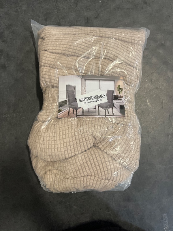 Photo 1 of NORTHERN BROTHERS Dining Room Chair Slipcovers Dining Chair Covers Parsons Chair Slipcover Stretch Chair Covers for Dining Room Set of 8,Khaki