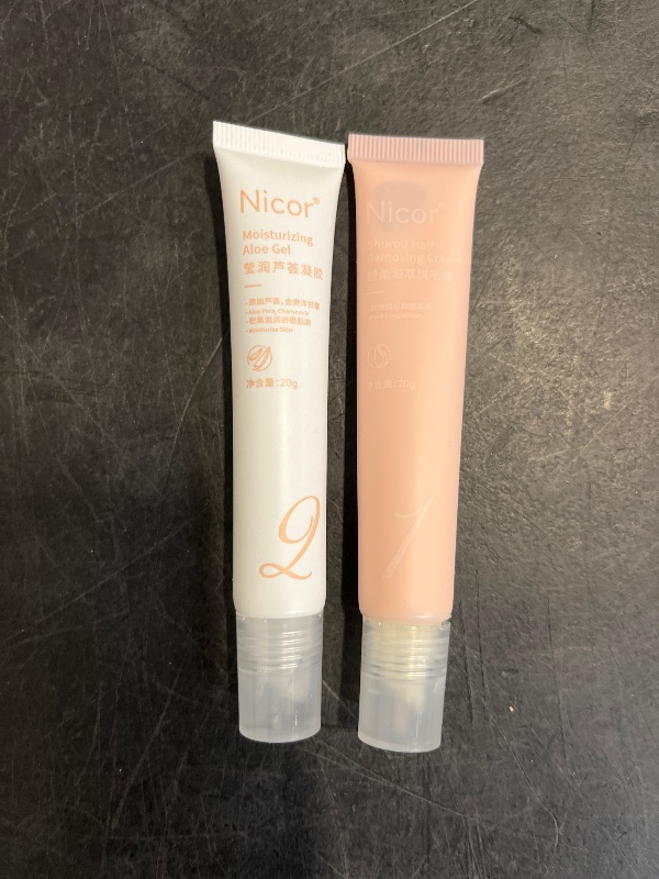 Photo 1 of Auures Hair Removal Cream 2kits, Auut, Painless Facial Hair Removal With Scraper