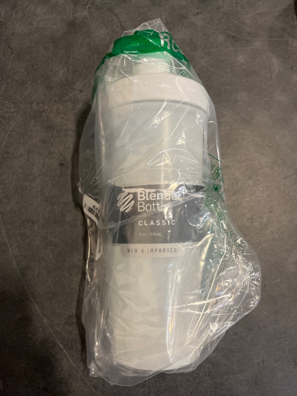 Photo 1 of BlenderBottle Classic V2 Shaker Bottle Perfect for Protein Shakes and Pre Workout, 32-Ounce, White
