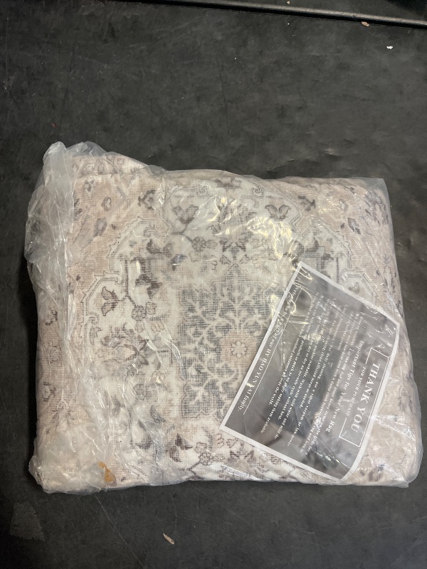 Photo 1 of Hallway Washable Runner Rug - 2'6x14 Kitchen Rugs Entryway Rug Runner Vintage Soft Floor Mat Non Slip Indoor Farmhouse Carpet for Bathroom Living Room Bedroom (2'6''x14', Beige)