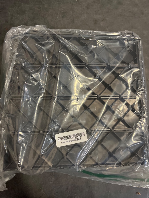 Photo 1 of Goovilla Plastic Interlocking Deck Tiles, 9 Pack , 12"x12" Waterproof Outdoor Flooring All Weather Use, Patio Floor Decking Tiles for Porch Poolside Balcony Backyard, Dark Grey