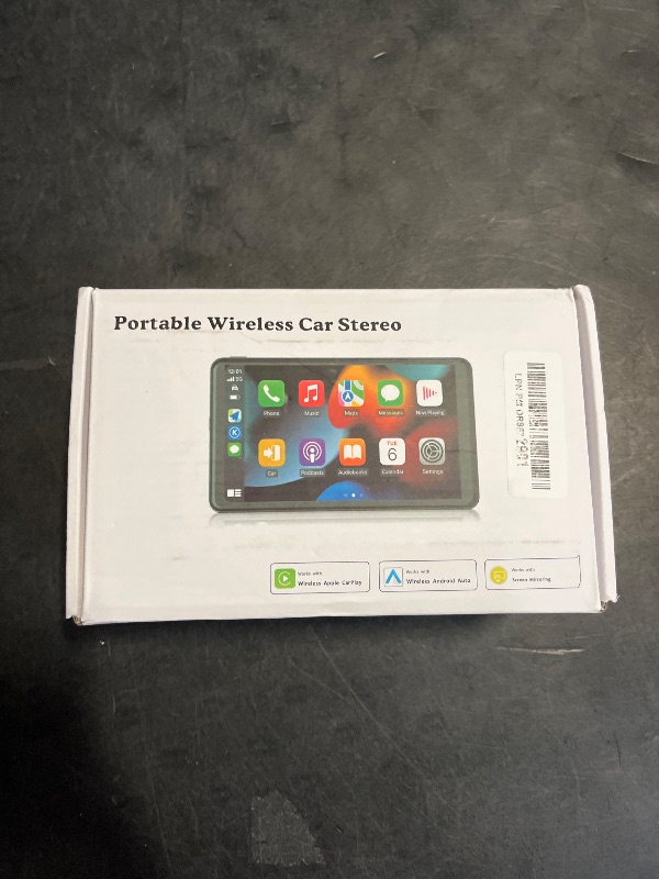 Photo 1 of Wireless Carplay Screen for Car 7" HD Portable Car Stereo Touchscreen with Apple CarPlay and Android Auto with Mirror Link/Backup Camera/Bluetooth/GPS Navigation/AUX for All Vehicles