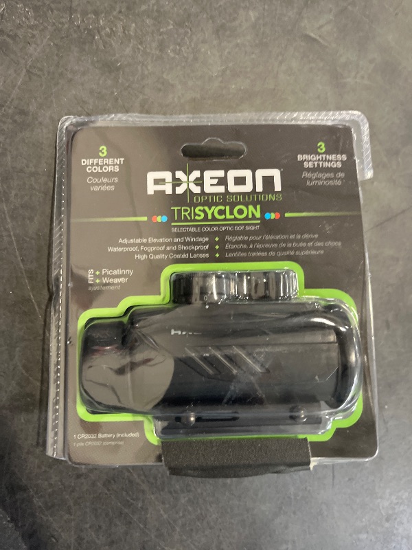 Photo 1 of Axeon Optics 1x30mm Dot Gun Sight, 3XRDS (Tri-Color Dot Reticle)