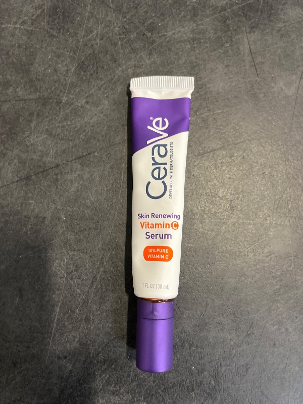 Photo 1 of CeraVe Vitamin C Serum with Hyaluronic Acid, Skin Brightening Serum for Face with 10% Pure Vitamin C, Fragrance Free, 1 Fl. Oz