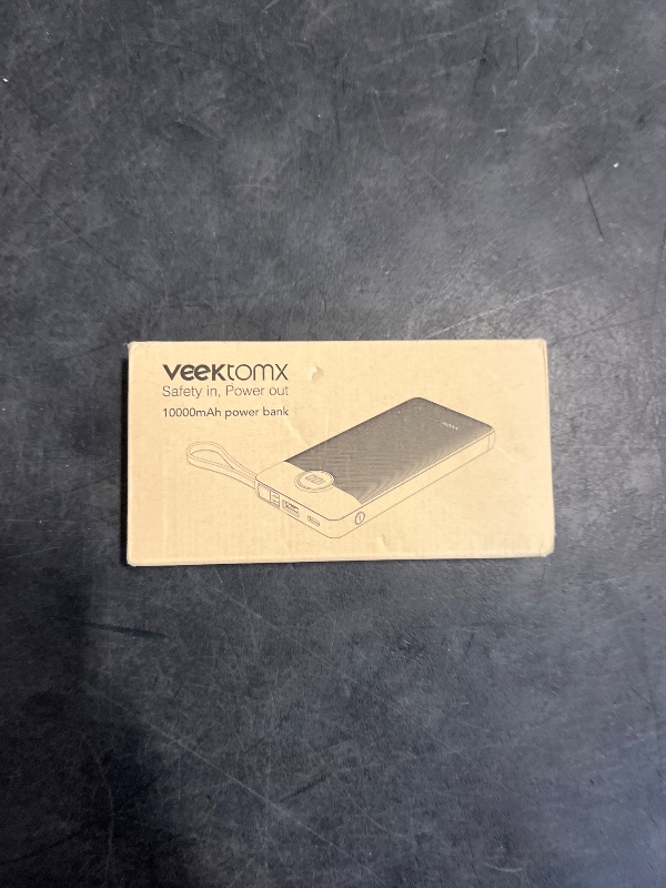 Photo 1 of VEEKTOMX Portable Charger with Built-in Cables 10000mAh Power Bank for iPhone Slim Fast Charge USB C Battery Pack Travel Essentials Powerbank Compatible with iPhone, Samsung, Android, etc