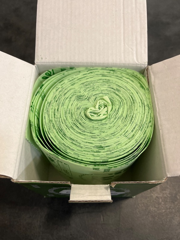 Photo 1 of UNNI Compostable Liner Bags, 3 Gallon, 11.35 Liter, 100 Count, Extra Thick 0.71 Mil, Small Kitchen Food Scrap Waste Bags, ASTM D6400, US BPI, CMA and Europe OK compost HOME Certified, San Francisco