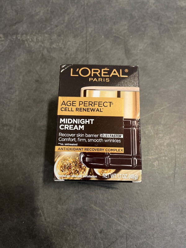 Photo 1 of L'Oreal Paris Age Perfect Anti-Aging Midnight Cream, Reduce Wrinkles & Firm 1.7oz + Serum Sample
