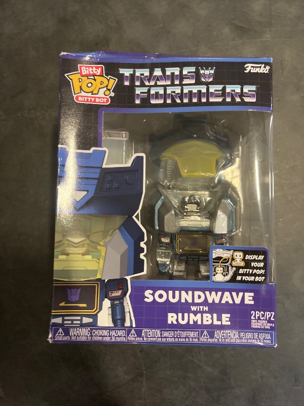 Photo 1 of Funko Pop! Bitty Bots: Transformers - Soundwave with Rumble