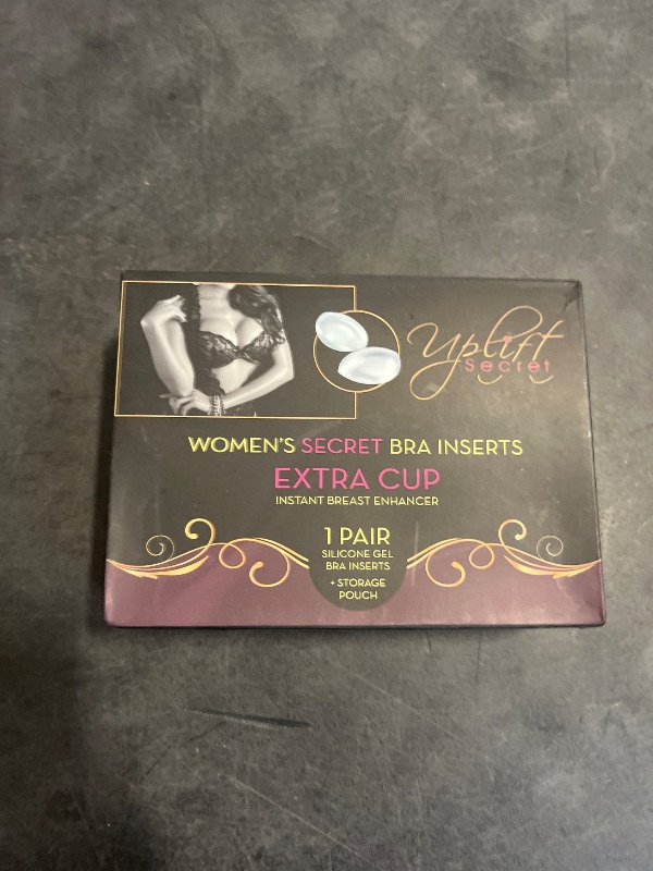 Photo 1 of Uplift Secret Silicone Bra Inserts - Clear Gel Push Up Breast Pads - Bra Padding Bust Enhancer