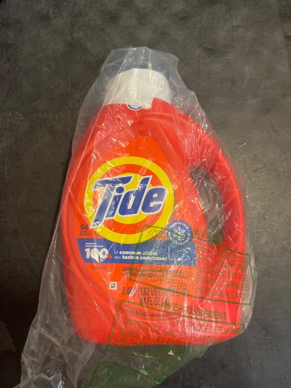 Photo 1 of Tide Hygienic Clean Heavy 10X Duty Laundry Detergent Liquid Soap, Original Scent, HE Compatible, 59 Loads, 84 fl oz