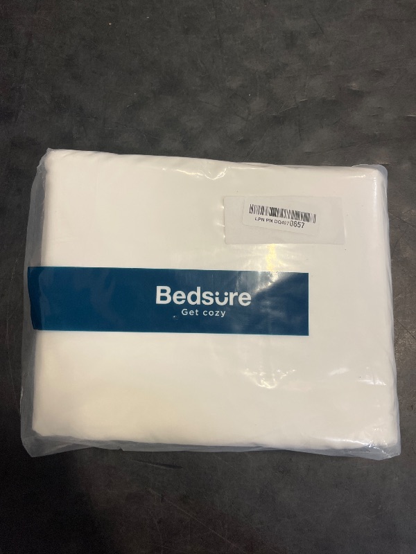 Photo 1 of Bedsure Duvet Cover King Size - Soft Double Brushed Bedding Set for Kids & Adults, Zipper Closure, 3 Pieces, Includes 1 Duvet Cover (104"x90") & 2 Pillow Shams, NO Comforter, White