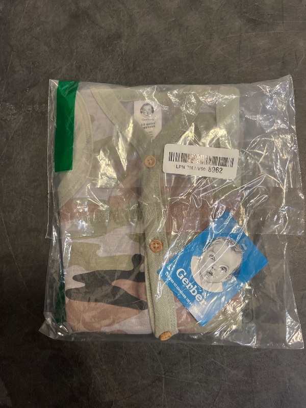 Photo 1 of Gerber Baby Boys 2-Pack Short Leg Romper, Green, 6-9 Months