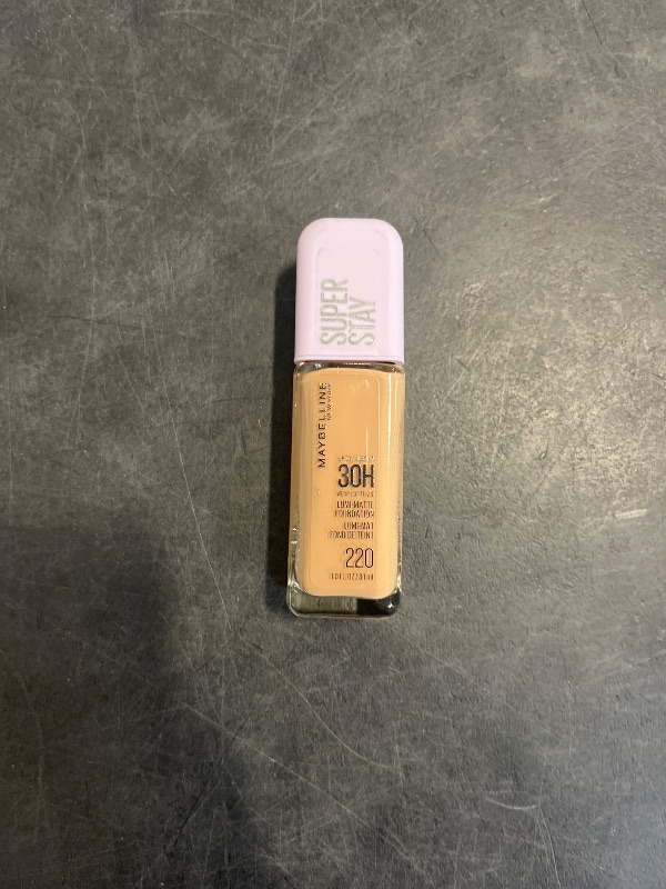 Photo 1 of Maybelline Super Stay Lumi-Matte Foundation, Lightweight and Buildable Full Coverage Foundation Makeup For Up To 30HR Wear, 220, 1 Count