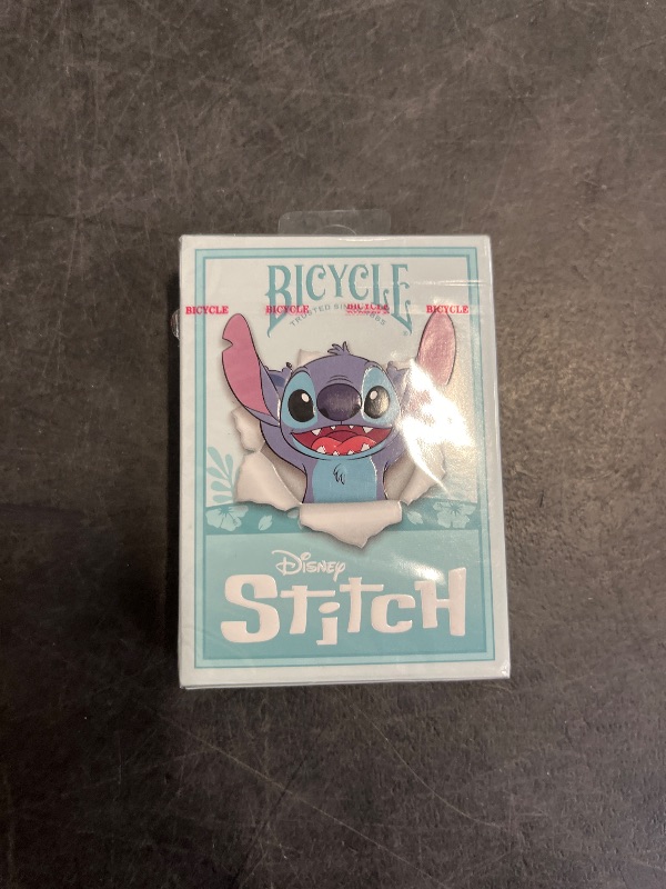 Photo 1 of Bicycle Disney Stitch Inspired Playing Cards, 1 Deck