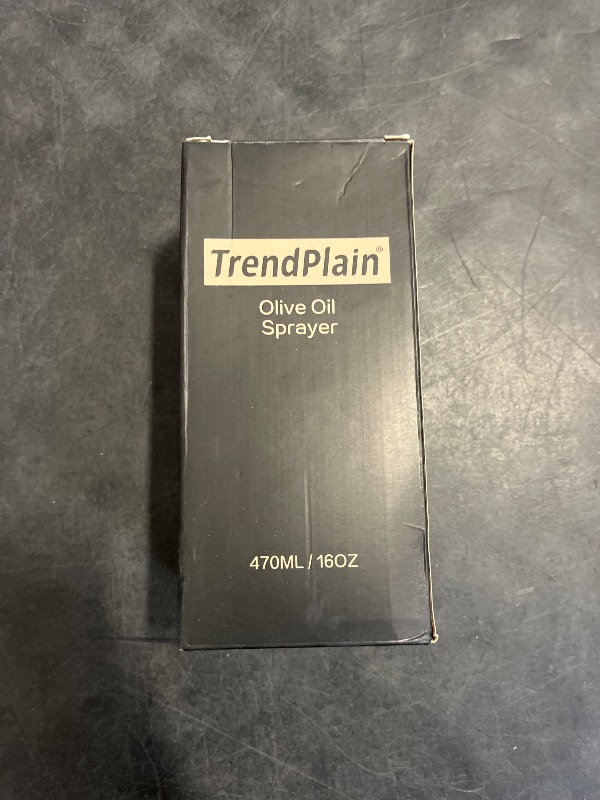 Photo 1 of TrendPlain 16oz/470ml Glass Olive Oil Sprayer for Cooking - 2 in 1 Olive Oil Dispenser for Kitchen Gadgets, Air Fryer, Salad, and BBQ - White