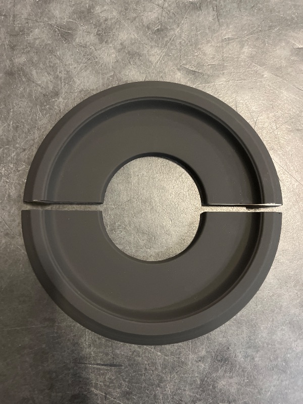 Photo 1 of SIMAIYUN 2 Pcs Black Split Ceiling Medallion, Split Lighting PU Ceiling Fan Light Covers for Light Fixtures and Ceiling Fans 9.8" OD x 3.8" ID