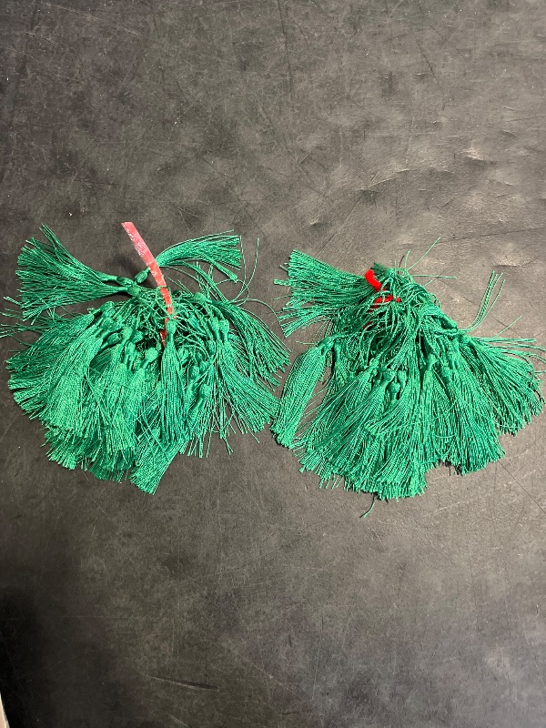 Photo 1 of Cindeer 100 Pcs Mini Graduation Tassels with 100 Pcs 2025 Tassel Charms for Crafts Mini Silky Bookmark for Graduation Cap Keychain Ornaments DIY Craft Jewelry Making Project(Green)