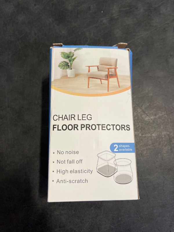 Photo 1 of 24 Pcs Chair Leg Floor Protectors for Hardwood Floors Silicone Covers to Protect Wood Tile Floors Felt Pads Furniture Leg Caps Non Slip Reduce Noise (Fit:1.3"-2")