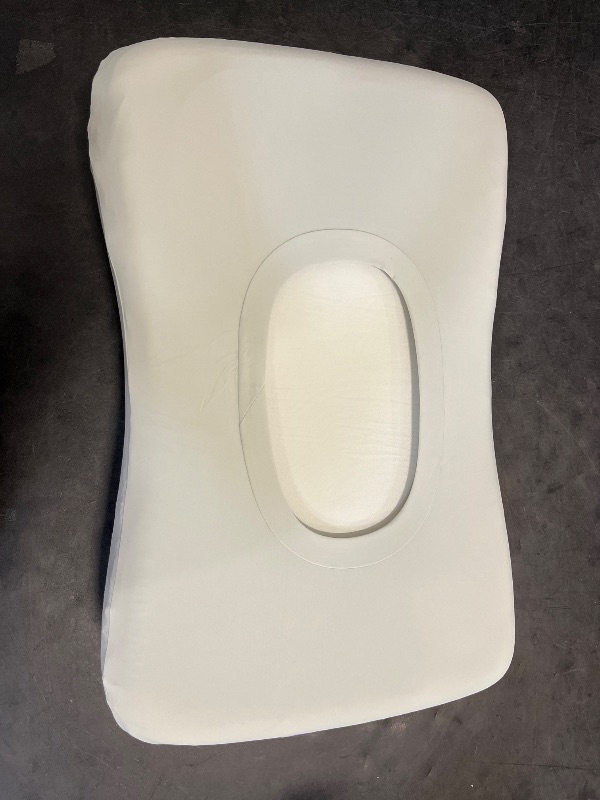Photo 1 of C CUSHION LAB Deep Sleep Pillow, Patented Ergonomic Contour Design for Side & Back Sleepers, Orthopedic Cervical Shape Gently Cradles Head & Provides Neck Support & Shoulder Pain Relief - Calm Grey