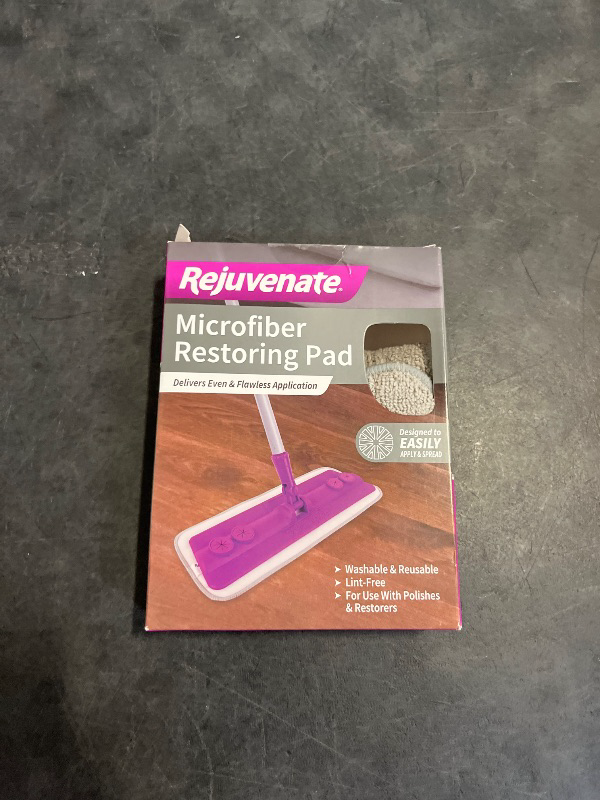 Photo 1 of Rejuvenate Microfiber Restorer Pad, 1 Count, Lint-Free Reusable Pad Works With All Rejuvenate Floor Restorers And Polishes For Professional Results