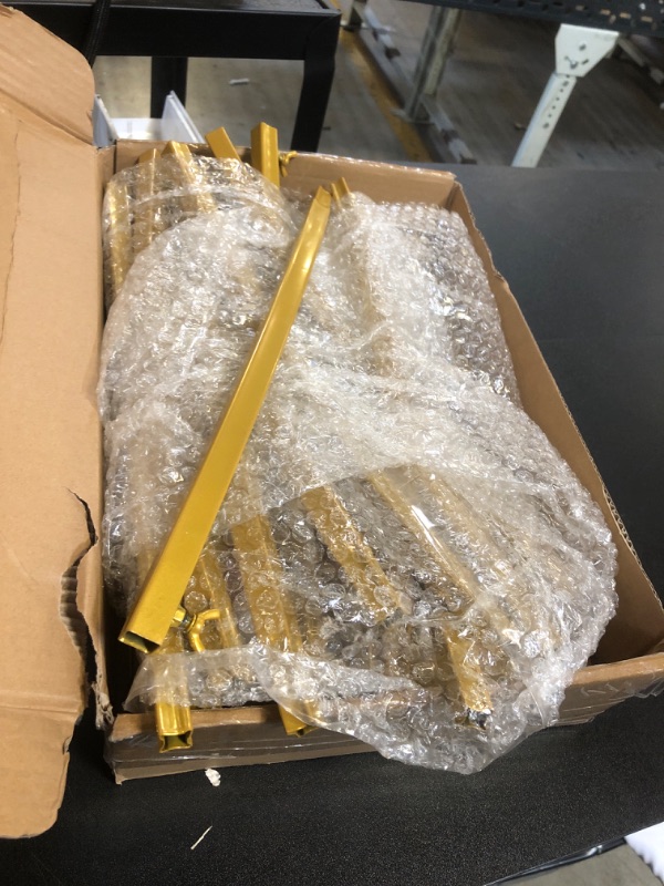 Photo 1 of Fomcet 8FT Gold Round Backdrop Stand Circle Balloon Arch Frame Large Metal Wedding Arch for Anniversary Birthday Party Valentine Ceremony Wedding Decorations Thickened Square Tubes