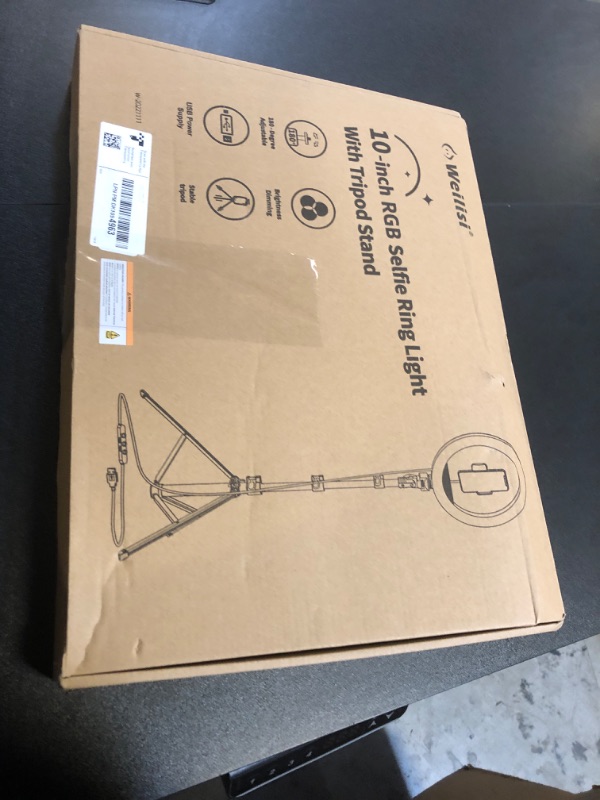 Photo 1 of (2020 Upgraded) 10'' RGB Selfie Led Ring Light with Tripod Stand and Phone Holder
