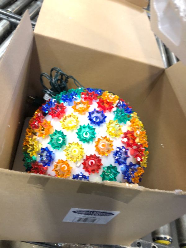 Photo 1 of Novelty Lights Outdoor 150 LED Light Sphere, Hanging Tree LED Starlight Sphere 10" Diameter and 5mm Wide Angle Brightness, Outdoor Gazebo Lights Hanging Decor from Ceiling (Multicolor)