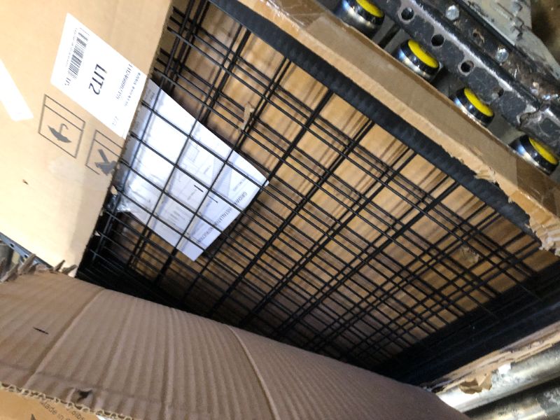 Photo 1 of NectaCol 3 Packs Grid Wall Panels, Metal Black Wire Grid Panel, Gridwall Display Rack, Heavy Duty Gridwall Panels for Retail Display