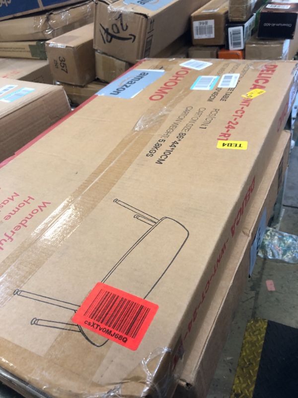 Photo 1 of WOHOMO Folding Coffee Table Rustic Small Coffee Tables for Living Room Farmhouse Portable Table for Small Spaces Rectangular Mid Century Coffee Table, No Assembly 31.5 * 15.7 * 17.7IN, Walnut