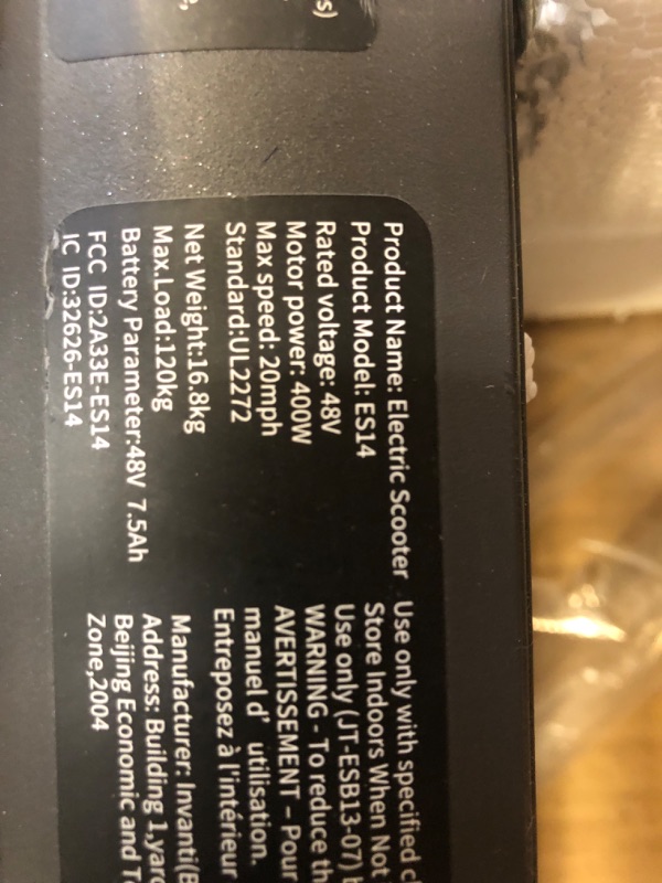 Photo 4 of 5TH WHEEL V40PRO Electric Scooter with Turn Signals - 24.9 Miles Range & 20 MPH, 48V 800W Peak Motor, 10" Solid Tires, Dual Suspension and Ambient Light, Foldable Electric Scooter for Adults