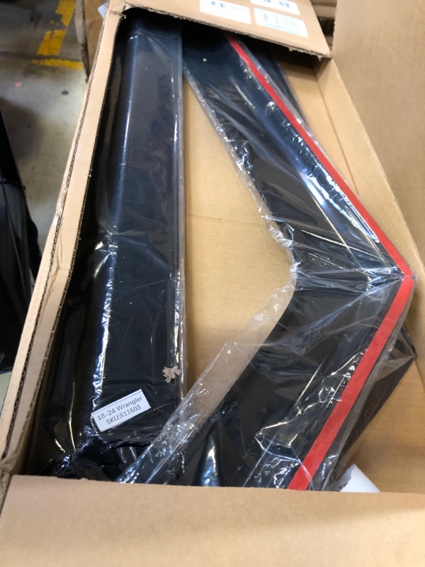 Photo 1 of KPY Window Visor Compatible with 2018-2024 Jeep Wrangler JL Unlimited 4-Door & Gladiator 4-Door 2020-2024, 4PC Rain Guard Side Window Vent Deflectors Tape-On Style, 2018 2019 2020 2021 2022 2023 2024