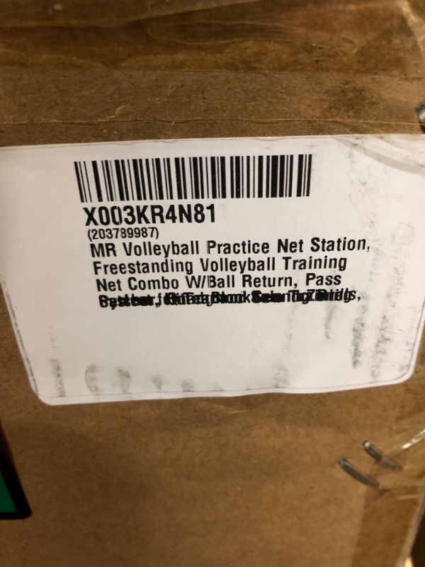 Photo 1 of MR Volleyball Practice Net Station, Freestanding Volleyball Training Net Combo W/Ball Return, Pass Catcher, Quad Blocker and Zone System, Hitting and Serving Drills, Perfect for Team or Solo Training
