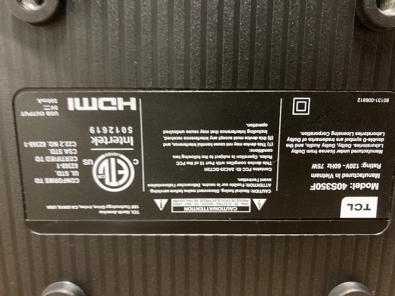 Photo 1 of TCL 40-Inch Class S3 1080p LED Smart TV with Fire TV (40S350F