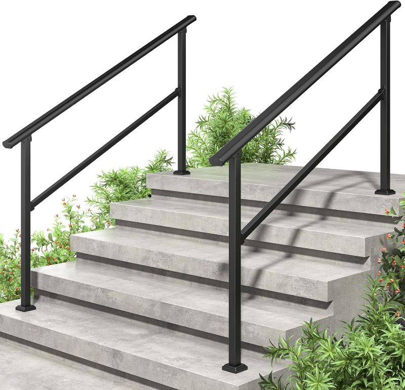 Photo 1 of 2 pack handrails for 5 outdoor steps.