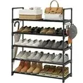 Photo 1 of 5 Tiers Shoe Rack,Shoe Organizer Storage 31.5" Vertical Shoe Shelf Shoe Rack Organizer for Entryway, Closet, Garage, Bedroom,Cloakroom
